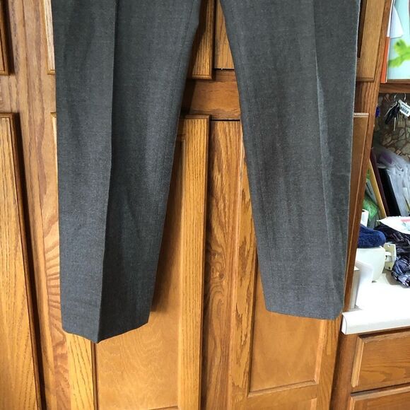 Peserico Italy Brown Ruffle Waist Fleece Wool Blend Trousers Pants - 46 - Picture 4 of 13